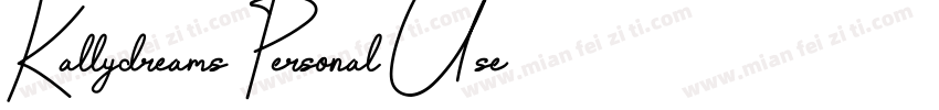 Kallydreams PersonalUse字体转换
